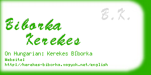 biborka kerekes business card